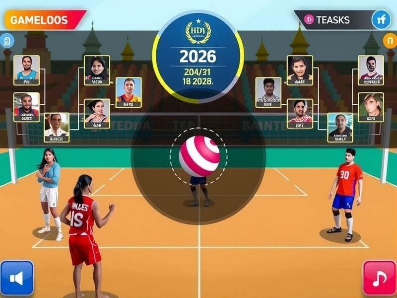 Hindustan Volley Ace Gameplay Screenshot